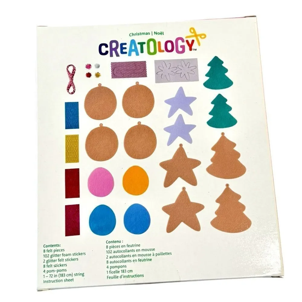 Creatology Kids 6 Foot Christmas Cookie Felt Garland Holiday Craft Kit. NEW.